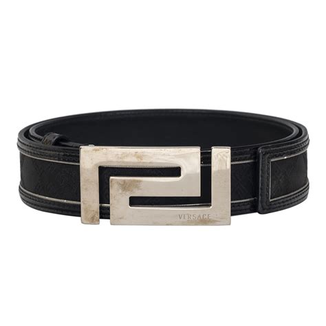 mens versace belt silver|Versace men's belts on clearance.